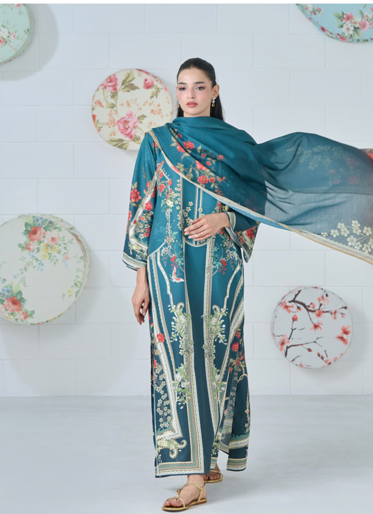 Emerald Affair Kaftan 2-Piece